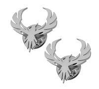 Broche et épingle en acier inoxydable avec ailes de phénix pour homme, Acier inoxydable, gem na
