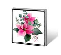 Broche et épingles à épingles, motif floral, unisexe, motif poinsettia, eucalyptus, rose, unisexe, pour vêtements, châle, chapeau