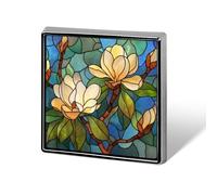 Broche et épingles à épingles, motif magnolia du Sud en fleurs, unisexe, carré, léger, bijoux pour vêtements, châle, chapeau