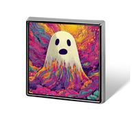 Broche et épingles carrées légères pour vêtements, châle, chapeau et fantôme psychédélique, unisexe