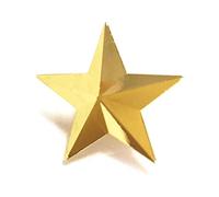 Broche étoile en alliage fantaisie, épingle à revers, épingle à col de chemise, Badge doré à 5 points, épingles à revers en forme d'étoile, vêtements, écharpe, décor, Badge étoile, décoration de
