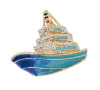 Broche exquise en alliage émaillé avec symbole d'aventure, cadeau parfait pour un ami, un membre de la famille, accessoire de poitrine