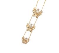 Broche exquise en alliage en forme de fleur papillon ornement formel bijoux ethniques pour vêtements uniques d'Asie du Sud-Est, taille unique, Comme décrit