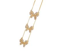 Broche exquise en alliage en forme de poitrine fleur papillon ornement d'événement formel bijoux ethnique embellissement pour vêtements broche inspirée de l'Asie du Sud-Est, taille unique, Comme