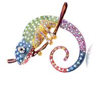 Broche exquise en forme d'animal rétro - Décoration de poitrine - Accessoire de mode en 4 couleurs pour un usage quotidien et les fêtes - Broche animal coloré, taille unique, Comme décrit