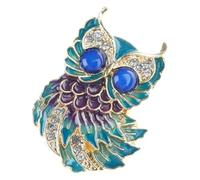 Broche faite à la main avec incrustation d'huile goutte à goutte vive, construction en métal robuste, accessoire de mode unisexe, broche de luxe, cadeau, Einheitsgröße, comme décrit