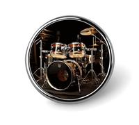 Broche fantaisie en forme de batterie, épingle à revers, badge, cravate, bijoux, décoration pour chapeaux, vestes, chemises