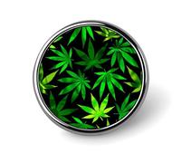 Broche fantaisie en forme de feuille de cannabis, épingle à revers, badge, cravate, bijoux, décoration pour chapeaux, vestes, chemises