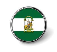 Broche Fantaisie Tendance Andalousie Pays Du Monde Drapeau Ethnique Hip-Hop Pour Femmes Et Hommes Bijoux Vêtements Sacs Accessoires