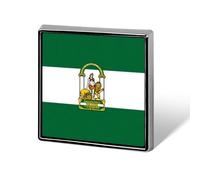 Broche Fantaisie Tendance Andalousie Pays Du Monde Drapeau Ethnique Hip-Hop Pour Femmes Et Hommes Bijoux Vêtements Sacs Accessoires