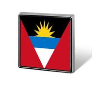 Broche Fantaisie Tendance D'Antigua-Et-Barbuda Drapeau Ethnique Du Monde Style Hip-Hop Pour Femmes Et Hommes Bijoux Vêtements Sacs Accessoires