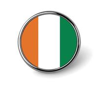 Broche Fantaisie Tendance De La République De Côte D'Ivoire Épingle À Revers Drapeau Ethnique Style Hip-Hop Pour Femmes Et Hommes Bijoux Vêtements Sacs Accessoires