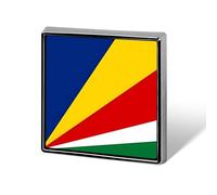 Broche Fantaisie Tendance De La République Des Seychelles Drapeau Ethnique Style Hip-Hop Pour Femmes Et Hommes Bijoux Vêtements Sacs Accessoires