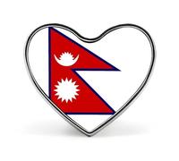 Broche Fantaisie Tendance Du Népal Drapeau Ethnique Du Monde Style Hip-Hop Pour Femmes Et Hommes Bijoux Vêtements Sacs Accessoires