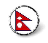 Broche Fantaisie Tendance Du Népal Drapeau Ethnique Du Monde Style Hip-Hop Pour Femmes Et Hommes Bijoux Vêtements Sacs Accessoires