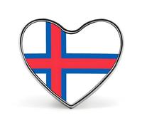 Broche Fantaisie Tendance Féroé Drapeau Ethnique Pays Du Monde Hip-Hop Pour Femmes Et Hommes Bijoux Vêtements Sacs Accessoires