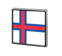 Broche Fantaisie Tendance Féroé Drapeau Ethnique Pays Du Monde Hip-Hop Pour Femmes Et Hommes Bijoux Vêtements Sacs Accessoires