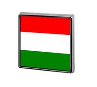 Broche Fantaisie Tendance Hongrie Pays Du Monde Drapeau Ethnique Hip-Hop Pour Femmes Et Hommes Bijoux Vêtements Sacs Accessoires