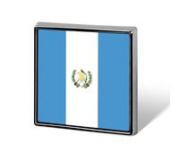 Broche Fantaisie Tendance Représentant La République Du Guatemala Carte Du Monde Drapeau Ethnique Style Hip-Hop Pour Femmes Et Hommes Bijoux Vêtements Sacs Accessoires
