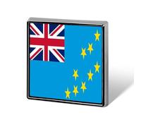 Broche Fantaisie Tendance Tuvalu Drapeau Ethnique Du Monde Style Hip-Hop Pour Femmes Et Hommes Bijoux Vêtements Sacs Accessoires