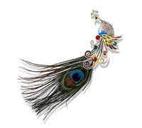 Broche Femme, Broche Élégante Vêtements Brooch en Cristal Broche Strass Broche Plume Cygne Nacre Paon Phénix Tournesol Et Papillon Vintage Broche Bijoux Accessoires Vestimentaires pour Femmes