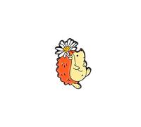 Broche Femme Mignon Animal émail broche broches dessin animé hérisson pour filles enfants cadeau épinglettes accessoire pour à dos Badges chapeaux Epingle A Nourrice Mariage (E, One Size)