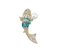 Broche Femme Petit Poisson Boucle ardillon Pull Costume Anti-Marche Accessoires Corsage vêtements Accessoires