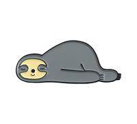 Broche Femme Vetement Decollete Mignon drôle paresseux émail broche paresseux Animal Koala chat Badge broche broche sac à dos Badge dessin animé bijoux cadeau pour fille Pin’S (A, One Size)