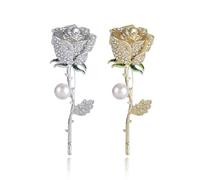 Broche femme vetement Rose Broche de ruban floral broche de Cristal Vintage élégant et unique strass de mode badge accessoire cadeau de bijoux bouton de strass