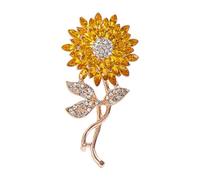 Broche Fleur Broche fleur en cristal simulé diamant, broches de mariage for femmes, bijoux