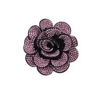 Broche Fleur Camélia 70mm Vintage En Cristal - Accessoire Élégant Pour Robe De Mariage, Soirée, Cérémonie Et Cheveux - Cadeau Luxe Pour Femme Anniversaire, Noël