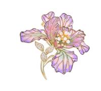 Broche fleur de pivoine vivante avec une finition solide et un charme de perles pour bal de fin d'année, banquet, soirée, fête, pivoine tendance, taille unique, comme décrit