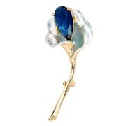 Broche fleur élégante en métal embellie accessoire pour badge pratique texture en alliage pour un usage quotidien épingle à revers fabriquée à la main