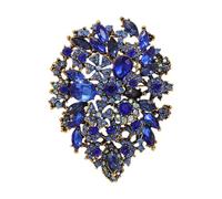 Broche fleur étincelante - Accessoire de mode unique - Texture en alliage - Pour un usage quotidien, une fête, un mariage, One Size, Comme décrit