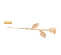 Broche Fleur Homme Style Vintage, en Alliage de Zinc pour Revers | Finition Dorée Luxueuse, Usage Formel Mariage, Col de Chemise et Veste, pour Professionnels et Témoins