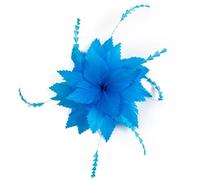 Broche Fleur Plume Broche en plumes colorées for corsage, for hommes et femmes, vêtements, bijoux de banquet, mariage, accessoires for cheveux chapeaux Pour Floral Châle Robe(Color-08)