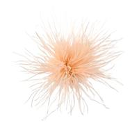 Broche Fleur Plume Broche en plumes d'autruche colorées, épingles à revers, clips for foulards, for femmes et hommes, vêtements de luxe, bijoux, accessoires Pour Floral Châle Robe(Golden)