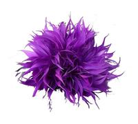 Broche Fleur Plume Broches en plumes for femmes, élégantes, forme de fleur, for fête mariage, bijoux, accessoires Pour Floral Châle Robe(Purple)