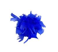 Broche Fleur Plume Retro Large Feather Women's Brooch Chest Flower Pin Dress Hat Decoration Corsage Pour Floral Châle Robe(Dark Blue)