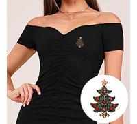 Broche Fleur Roman Uniques Broche Cadeau Corsage Noël Et Décoration De Noël De Epingle (C, One Size)