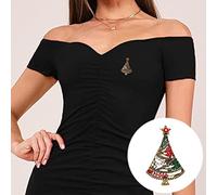 Broche Fleur Roman Uniques Broche Cadeau Corsage Noël Et Décoration De Noël De Epingle (F, One Size)