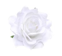 Broche Fleur Rose Artificielle 10cm en Tissu, Lot de 5 | Style Élégant et Beau, pour Revers de Costume ou Robe, aux Soirées de Fiançailles et Banquets