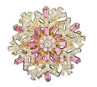 Broche flocon de neige en alliage robuste avec design rotatif, idéale pour un usage quotidien et des célébrations spéciales. Broche en alliage, TAILLE UNIQUE, Comme décrit