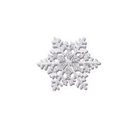 Broche flocon de neige pour femme en alliage de zinc avec strass - Décoration tendance - Bijoux pour filles - Pour rendez-vous galant - Argenté - Blanc argenté