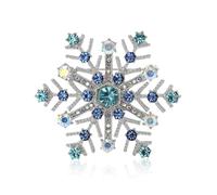 Broche flocon de neige pour femme - Épinglettes rétro en forme de flocon de neige, accessoires de vêtements d'hiver et de Noël, choix de bijoux de vacances