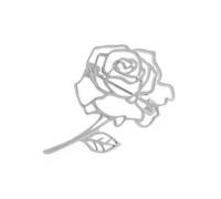 Broche florale complexe découpée à la mode en forme de fleur creuse pour vêtements, accessoire multifonction pour sacs, épingle élégante en forme de rose, taille unique, Comme décrit