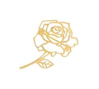 Broche florale complexe découpée à la mode en forme de fleur creuse pour vêtements, accessoire multifonction pour sacs, épingle élégante en forme de rose, taille unique, Comme décrit