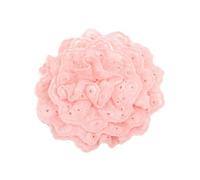 Broche florale en dentelle pour femme - Grande broche en forme de rose - Épingles à cheveux - Accessoires de vêtements de mariage, cocktail, soirée - Bijoux faits à la main - 100 mm, 1, Métal, Zircone