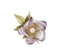 Broche Florale Peinte À La Main Élégante Conception De Sécurité Sécurité-bombe Décoration Vêtements Pour Rassemblements Formels Usure Quotidienne Épingle Texture Pétale Détaillée