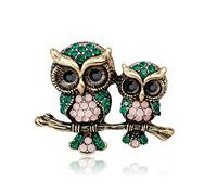 Broche for femmes et AttractionCrystals, broches hibou, Animal Corsage for femme, écharpe, bijoux